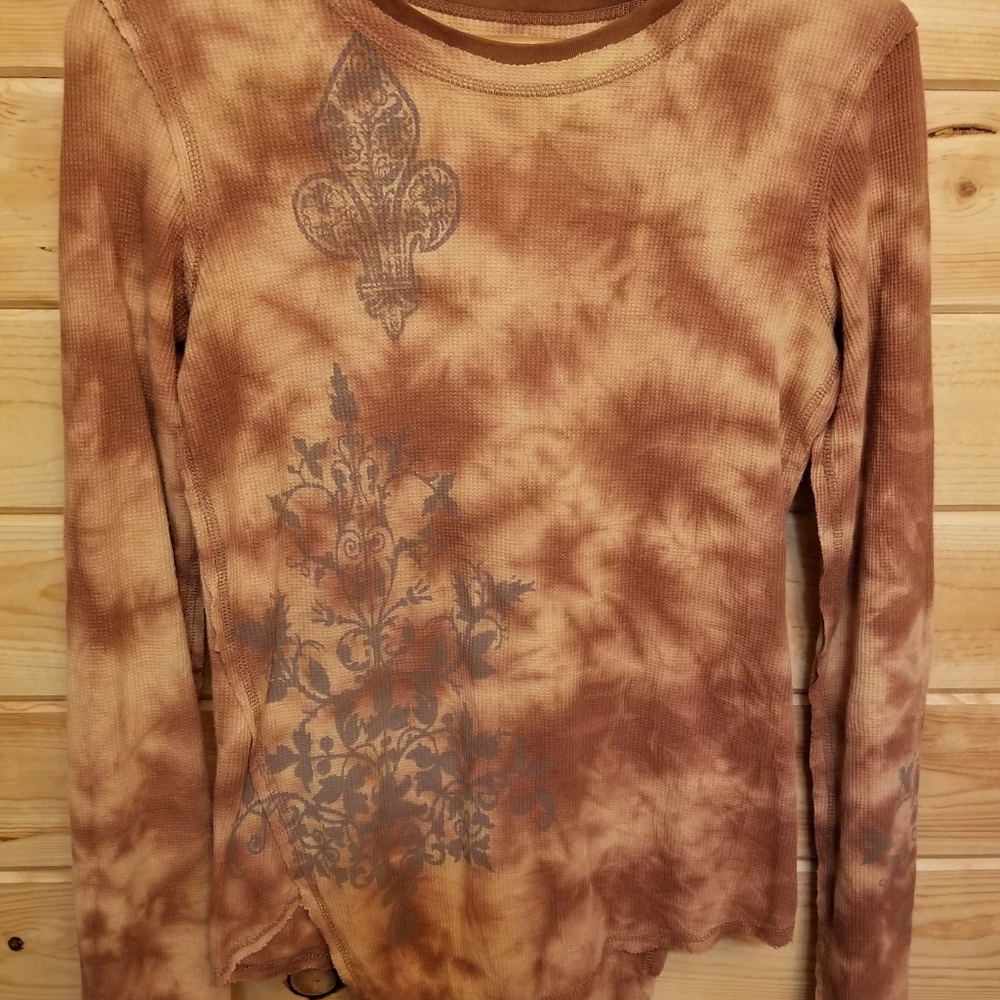 Roper waffle fabric fashion top
